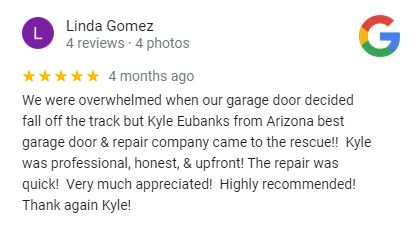 five star review phoenix garage door repair